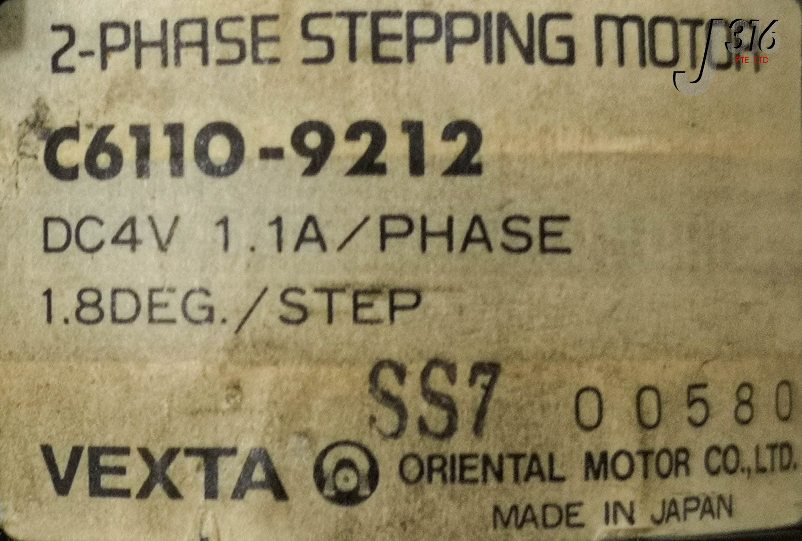 15437 VEXTA 2 PHASE STEPPING MOTOR W ASSY & TEL PCB 1281-001207-1